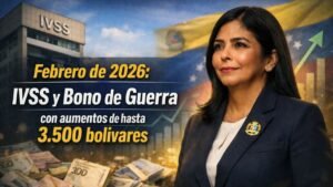 Febrero de 2026: IVSS y Bono de Guerra con aumentos de hasta 3.500 bolívares