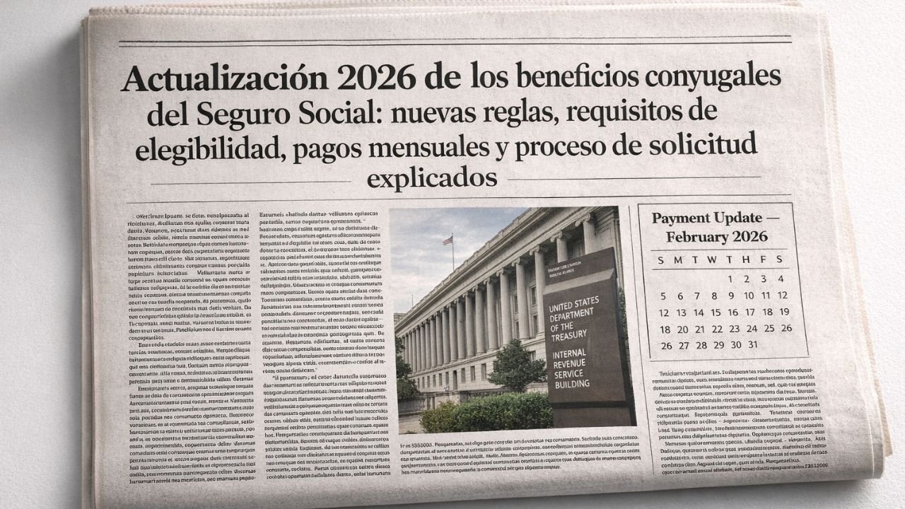 Actualización 2026 de los beneficios conyugales del Seguro Social: nuevas reglas, requisitos de elegibilidad, pagos mensuales y proceso de solicitud explicados
