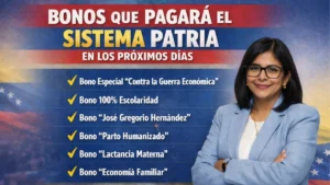 Bonos que pagará el Sistema Patria en los próximos días