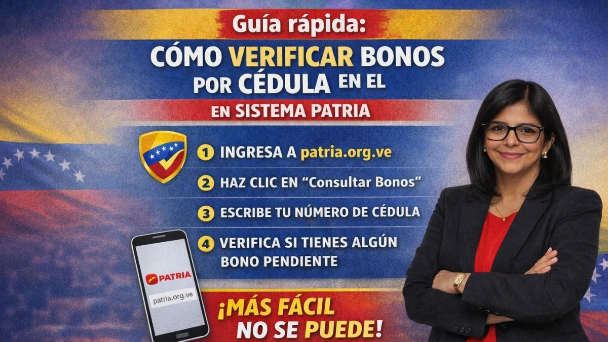 Guía rápida: cómo verificar bonos por cédula en el Sistema Patria