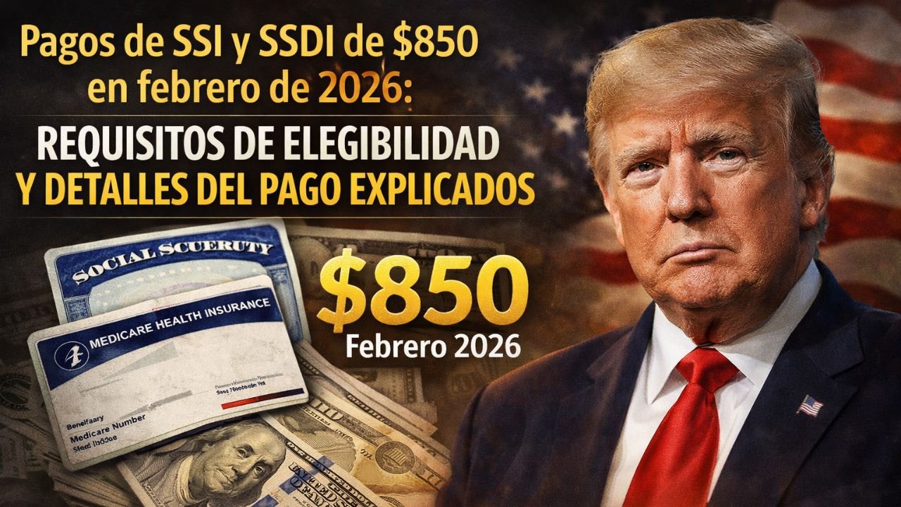 Pagos de SSI y SSDI de $850 en febrero de 2026: requisitos de elegibilidad y detalles del pago explicados